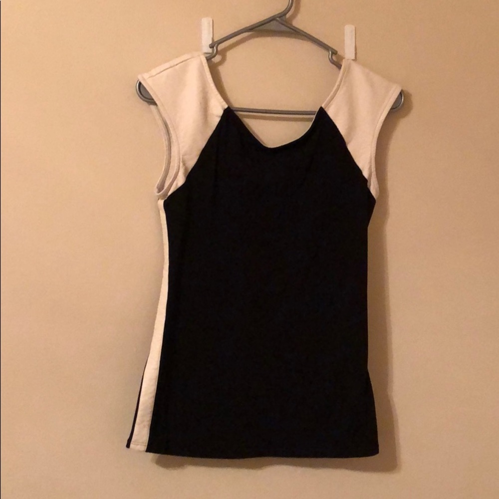 Express black and cream top